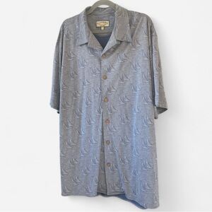 Pussers island style silk/cotton button down vacation shirt